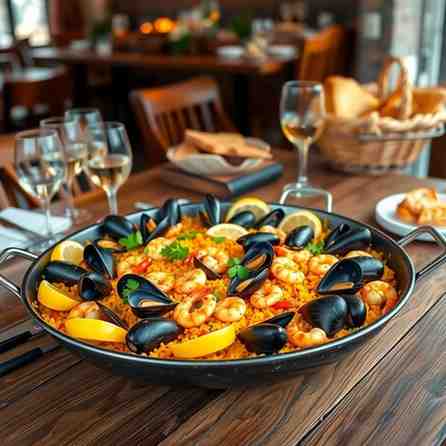 Galician Seafood Paella - Healthy Recipe